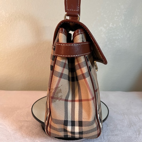BURBERRYS VINTAGE HAYMARKET HANDBAG - Picture 4 of 8
